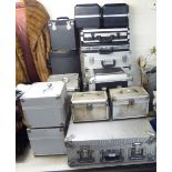 Photographic equipment cases of various construction,