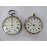 Two late 19th/early 20thC silver cased pocket watches,