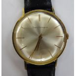 A 1960s Girard-Perregaux gold plated steel cased wristwatch,