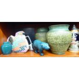 Decorative ceramics: to include a Rosenthal Studio Line porcelain teapot,