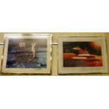 Two framed prints: to include Christopher Neale - 'Challengers Glory' Limited Edition coloured