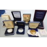 The Royal Mint silver and other proof coins: to include 'The Sapphire Jubilee of Her Majesty the