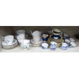 Royal Staffordshire bone china Camelia pattern teaware and other domestic ceramics OS9