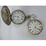 Two late 19th/early 20thC silver cased pocket watches,