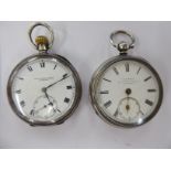 Two late 19th/early 20thC silver cased pocket watches,