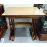 A nesting set of three G-Plan teak occasional tables,
