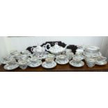 Late Victorian china teaware,