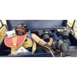 Photographic equipment and accessories: to include a Chinon 310 Pacific camera;