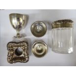 Silver collectables: to include an egg cup Sheffield 1912 OS10