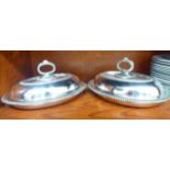 A pair of early 20thC James Dixon & Sons silver plated,