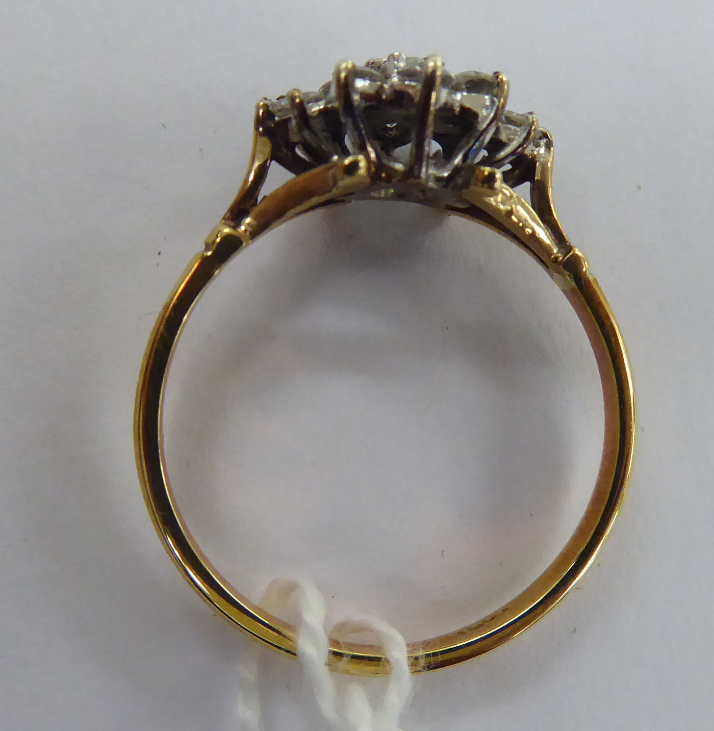 An 18ct gold claw set, - Image 2 of 2