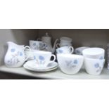 A Wedgwood bone china Ice Rose pattern tea sets OS4