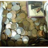 Uncollated world coins and banknotes: to include pre-decimal British,