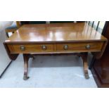 A modern reproduction of a Georgian design, mahogany sofa style coffee table,