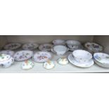 Herend, Dresden and other porcelain: to include side plates,