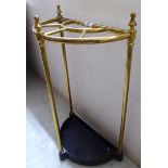 A Victorian style lacquered brass,