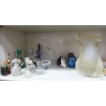 Decorative glassware: to include a torso sculpture 10''h OS4