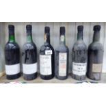 Six bottles of Port: to include a bottle of 1970 Grahams LSF