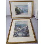Two works by Milton Drinkwater - 'Wray Castle, Windermere' and 'The Old Mill,