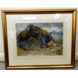 Walter Goodall - 'Corran 1857' watercolour bears an inscription & signature 12.5'' x 7.