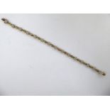 A 9ct gold diamond set bracelet,