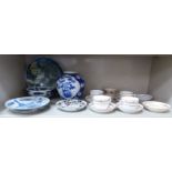 Early 19thC and later Oriental and English ceramics: to include a Poole pottery plate,