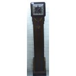 A 1930s oak cased granddaughter clock;