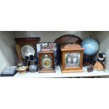 A mixed lot: to include a modern tinplate globe 11''h;