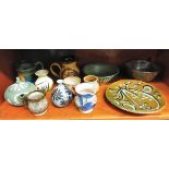 Studio pottery: to include vases, jugs and tableware,