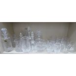 Webb and other crystal glassware: to include decanters,