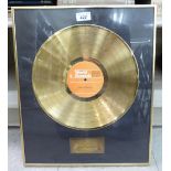 A World Records 'Gold Disc',