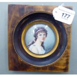 A reproduction of a 19thC portrait miniature,