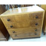 A mid 20thC Good Furniture Ltd light oak four drawer dressing chest,