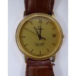 An Omega gold plated stainless steel cased Seamaster wristwatch,