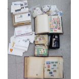Uncollated postage stamps: to include British, European,