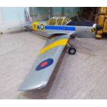 A scratch built motor powered aircraft,