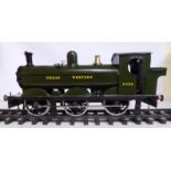 A 2.5'' gauge (approx) 0-6-0 electric model tank locomotive, Great Western, no.