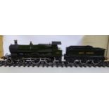 A 2.5'' gauge (approx) 4-4-0 electric model locomotive and tender, County Clare, no.