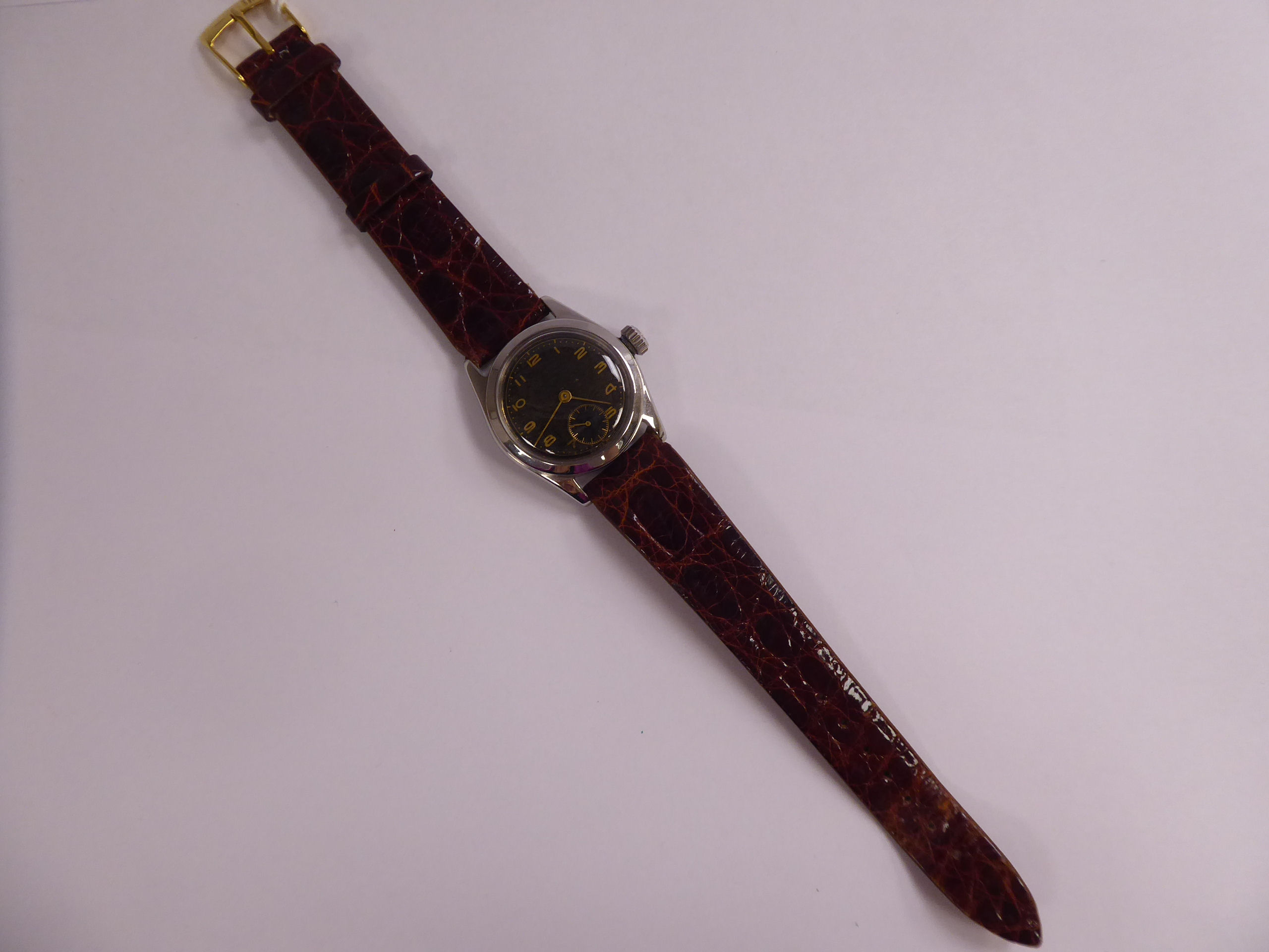 A 1930s Rolex Oyster stainless steel cased wristwatch, - Image 2 of 4