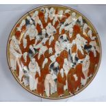 A late 19th/early 20thC Japanese Satsuma earthenware dish,