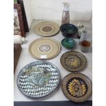 Studio pottery and other ceramics: to include two Denby ware Limited Edition Egyptian Collection,