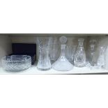 Glassware: mainly vases largest 12''h;