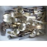 Variously patterned EPNS and stainless steel cutlery and flatware OS10