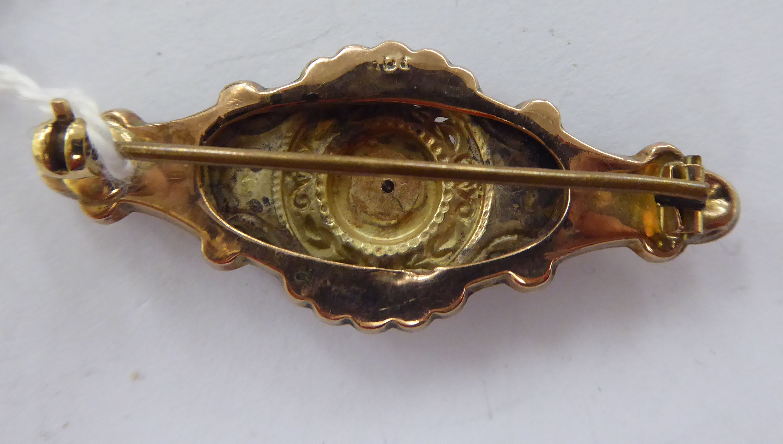 An 'antique' 9ct gold brooch, - Image 2 of 2