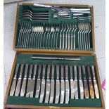 A canteen of silver plated flatware,