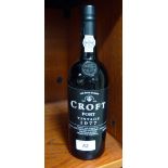A bottle of Croft 1977 Vintage port SR