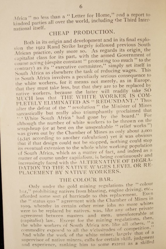 S. P. Bunting, W. H. Andrews (foreword) "RED REVOLT". THE RAND STRIKE, JANUARY - MARCH 1922. THE - Image 4 of 4