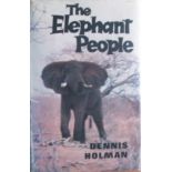 Holman, Dennis The Elephant People Hardback with original orange boards with clipped dustcover, with