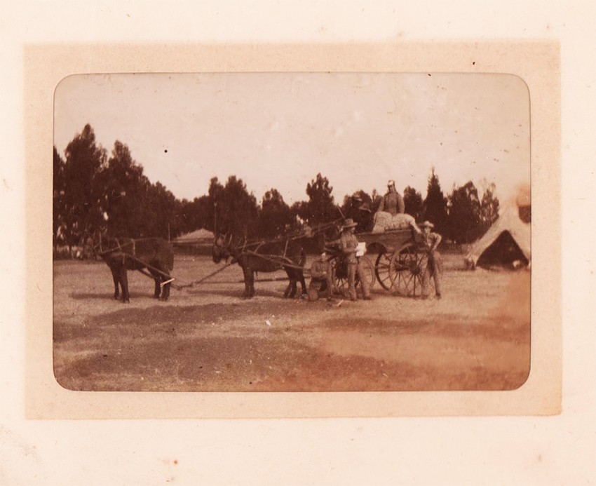 Photograph Album. ANGLO BOER WAR Photograph album with the contents detached from its covers. - Image 3 of 4