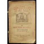 Rip van Winkle (pseudonym of Ian Duncan Colvin) The Parliament of Beasts and other verses (copy